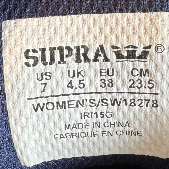 Supra Muska 001 skate sneakers women’s size 7 - Picture 6 of 6